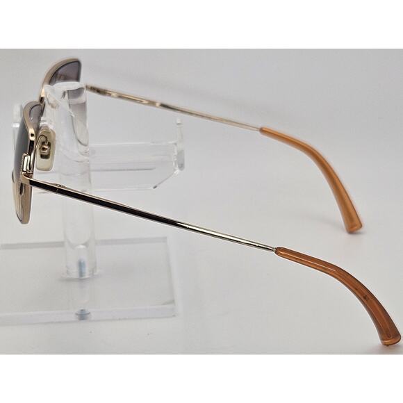 Vintage Calvin Klein Sunglasses 417S 510 Gold Metal Italy Frames Only K7 main image 10